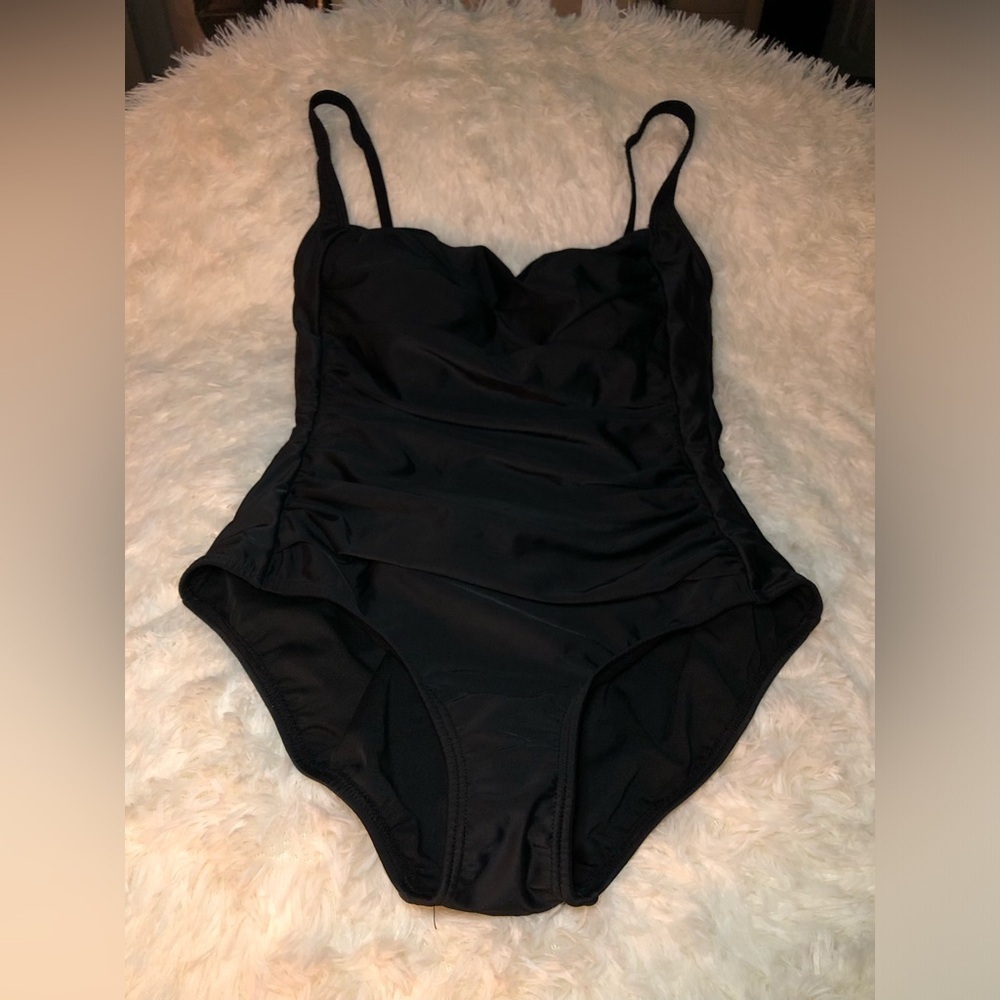 VENUS Black Ruched One Piece Swimwear sizes 12 and 16 NWOT - Picture 3 of 12